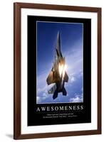 Awesomeness: Inspirational Quote and Motivational Poster-null-Framed Photographic Print