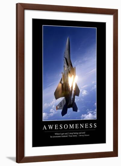 Awesomeness: Inspirational Quote and Motivational Poster-null-Framed Photographic Print