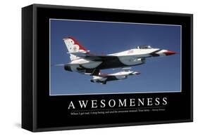 Awesomeness: Inspirational Quote and Motivational Poster-null-Framed Stretched Canvas