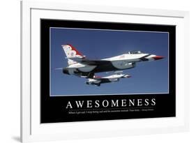 Awesomeness: Inspirational Quote and Motivational Poster-null-Framed Photographic Print