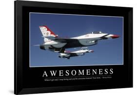 Awesomeness: Inspirational Quote and Motivational Poster-null-Framed Photographic Print