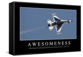 Awesomeness: Inspirational Quote and Motivational Poster-null-Framed Stretched Canvas