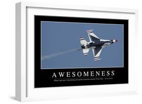 Awesomeness: Inspirational Quote and Motivational Poster-null-Framed Photographic Print