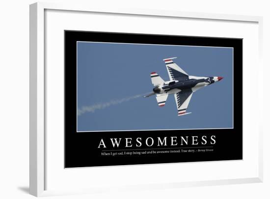 Awesomeness: Inspirational Quote and Motivational Poster-null-Framed Photographic Print