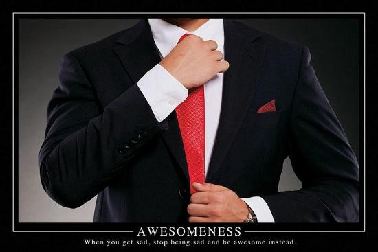 Awesomeness Motivational Poster-null-Lamina Framed Poster