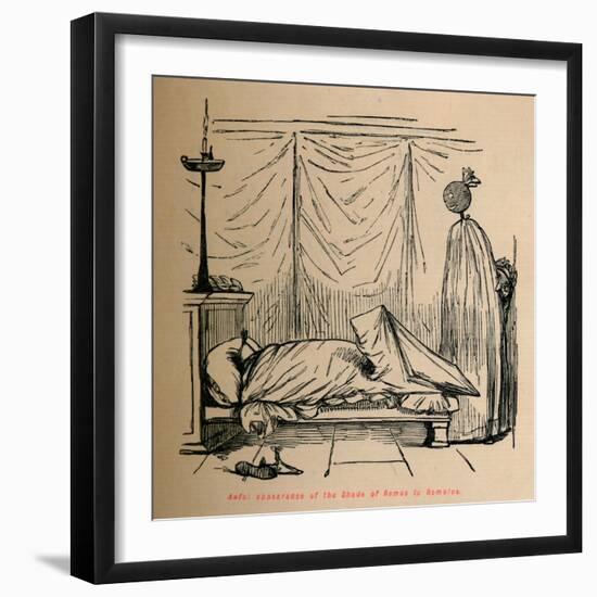 'Awful appearance of the Shade of Remus to Romulus', 1852-John Leech-Framed Giclee Print
