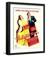 Awful Truth, Irene Dunne, Cary Grant on Window Card, 1937-null-Framed Photo