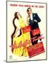 Awful Truth, Irene Dunne, Cary Grant on Window Card, 1937-null-Mounted Photo