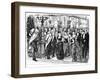 Awkward Incident in Fashionable Life, 1876-Swain-Framed Giclee Print