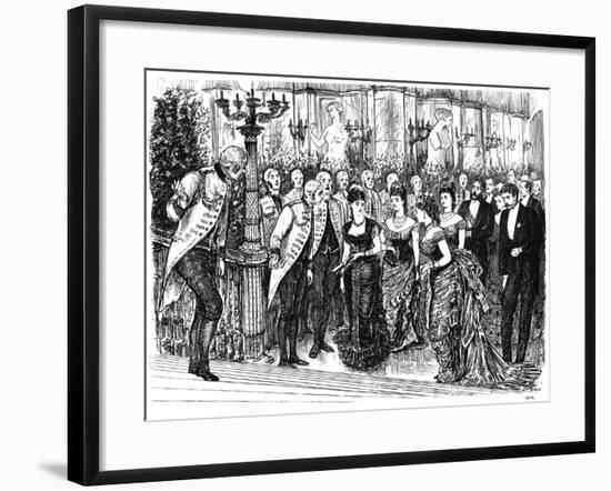 Awkward Incident in Fashionable Life, 1876-Swain-Framed Giclee Print