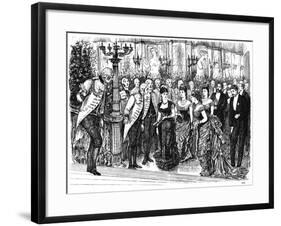 Awkward Incident in Fashionable Life, 1876-Swain-Framed Giclee Print