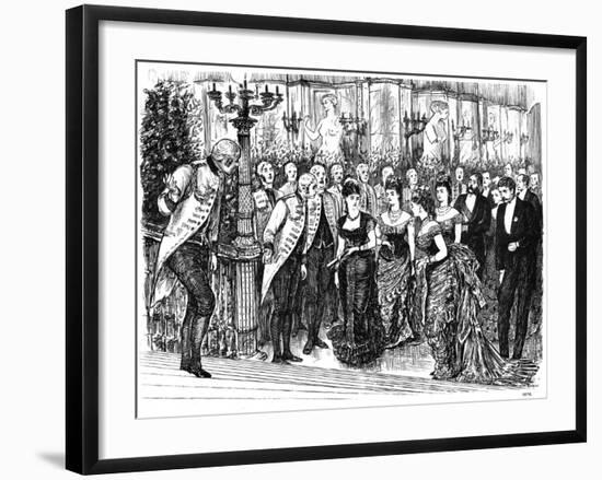 Awkward Incident in Fashionable Life, 1876-Swain-Framed Giclee Print