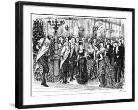 Awkward Incident in Fashionable Life, 1876-Swain-Framed Giclee Print