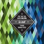 Geometric Pattern Time Wasted-awseiwei-Art Print