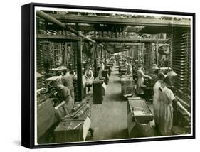 Axminster Weaving, Carpet Factory, 1923-English Photographer-Framed Stretched Canvas