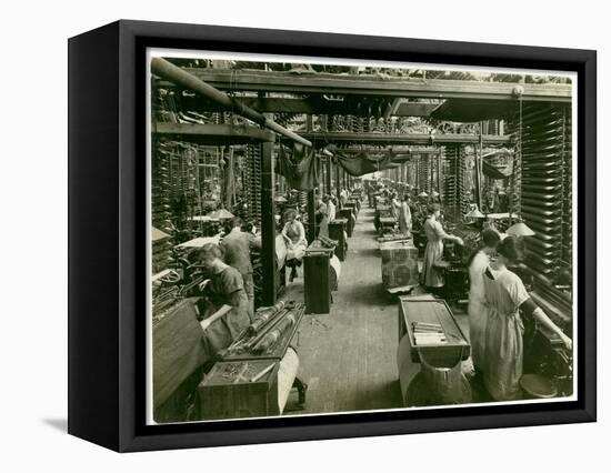 Axminster Weaving, Carpet Factory, 1923-English Photographer-Framed Stretched Canvas