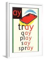 AY in Tray-null-Framed Art Print