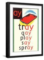 AY in Tray-null-Framed Art Print