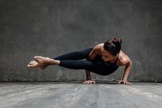 Young Beautiful Yoga Female Posing in Studio-AYakovlev-Laminated Photographic Print