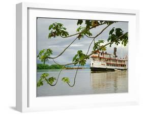 Ayapua Riverboat Making Way Up Amazon River at End of Earthwatch Expedition to Lago Preto, Peru-Paul Harris-Framed Photographic Print