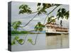 Ayapua Riverboat Making Way Up Amazon River at End of Earthwatch Expedition to Lago Preto, Peru-Paul Harris-Stretched Canvas