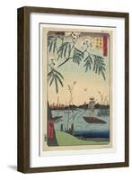 Ayase River and Kanegafuchi, 1857-Utagawa Hiroshige-Framed Giclee Print