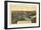 Ayer, Massachusetts - Panoramic Map-Lantern Press-Framed Art Print