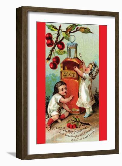 Ayer's Cherry Pectoral-null-Framed Art Print