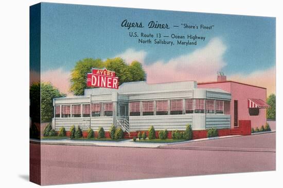 Ayer's Diner, North Salisbury, Maryland-null-Stretched Canvas