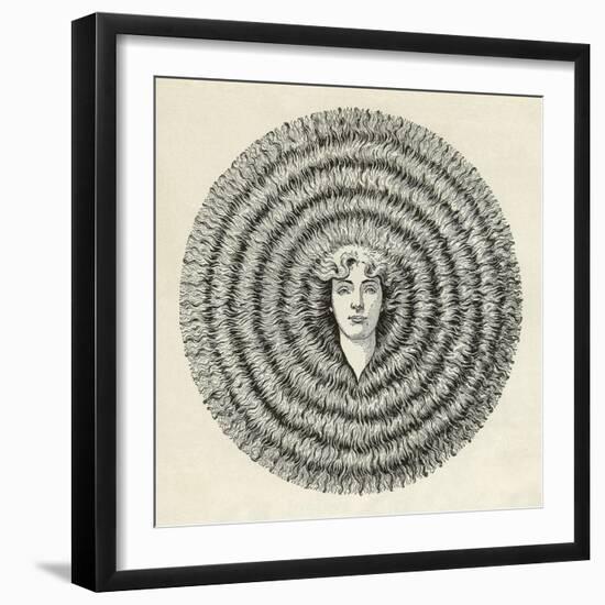 Ayer's Hair Vigor Advertisement-null-Framed Giclee Print