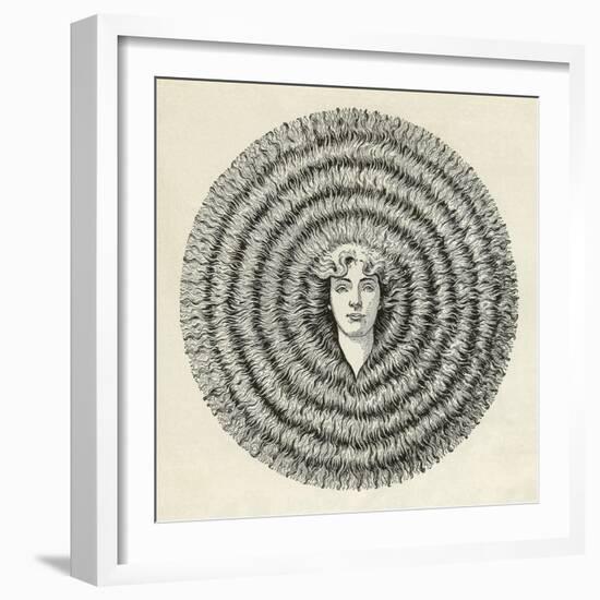 Ayer's Hair Vigor Advertisement-null-Framed Giclee Print