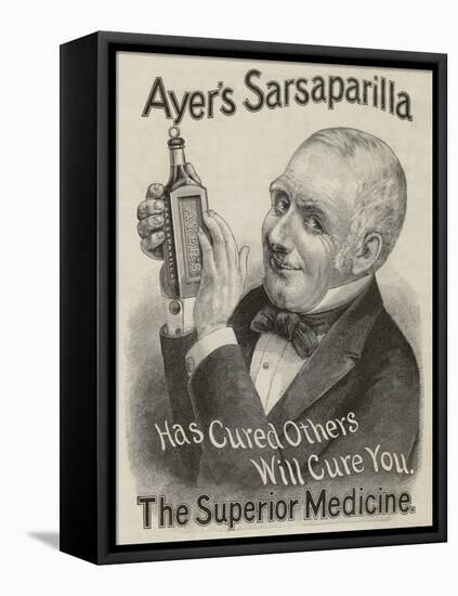 Ayer's Sarsaparilla Advertisement-null-Framed Stretched Canvas