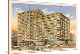 Ayers Building, Indianapolis-null-Stretched Canvas