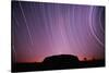 Ayers Rock and Star Trails, Ulru - Kata Tjuta National Park, Australia-null-Stretched Canvas