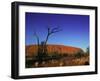 Ayers Rock at Sunrise, Uluru-Kata Tjuta National Park, Northern Territory, Australia, Pacific-Mawson Mark-Framed Premium Photographic Print