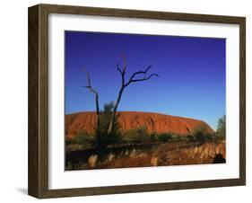 Ayers Rock at Sunrise, Uluru-Kata Tjuta National Park, Northern Territory, Australia, Pacific-Mawson Mark-Framed Photographic Print