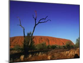 Ayers Rock at Sunrise, Uluru-Kata Tjuta National Park, Northern Territory, Australia, Pacific-Mawson Mark-Mounted Photographic Print