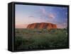 Ayers Rock, Northern Territory, Australia-Alan Copson-Framed Stretched Canvas