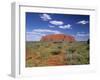 Ayers Rock, Northern Territory, Australia-Alan Copson-Framed Photographic Print