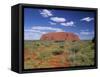 Ayers Rock, Northern Territory, Australia-Alan Copson-Framed Stretched Canvas