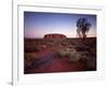 Ayers Rock, Uluru at Sunset-null-Framed Premium Photographic Print