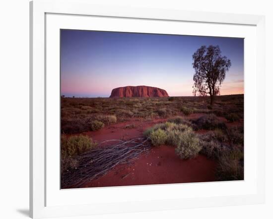 Ayers Rock, Uluru at Sunset-null-Framed Photographic Print