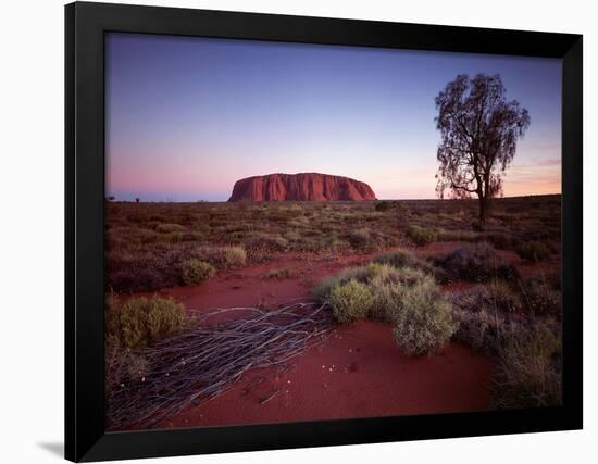 Ayers Rock, Uluru at Sunset-null-Framed Photographic Print