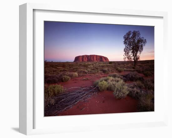 Ayers Rock, Uluru at Sunset-null-Framed Photographic Print