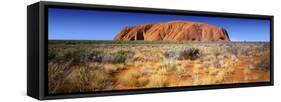 Ayers Rock, Uluru-Kata Tjuta National Park, Northern Territory, Australia-null-Framed Stretched Canvas