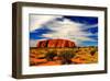 Ayers Rock Uluru Kata Tjuta-null-Framed Art Print