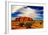 Ayers Rock Uluru Kata Tjuta-null-Framed Art Print