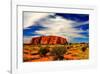 Ayers Rock Uluru Kata Tjuta-null-Framed Art Print