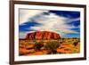 Ayers Rock Uluru Kata Tjuta-null-Framed Art Print