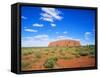 Ayers Rock, Uluru National Park, Northern Territory, Australia-Hans Peter Merten-Framed Stretched Canvas